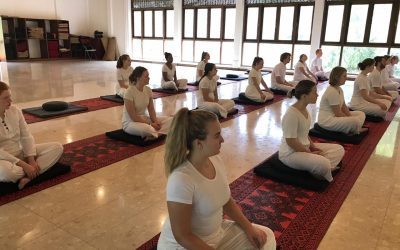 We hosted a meditation retreat for 20 school students from Norway.